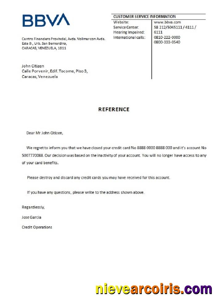 Venezuela BBVA bank closure reference